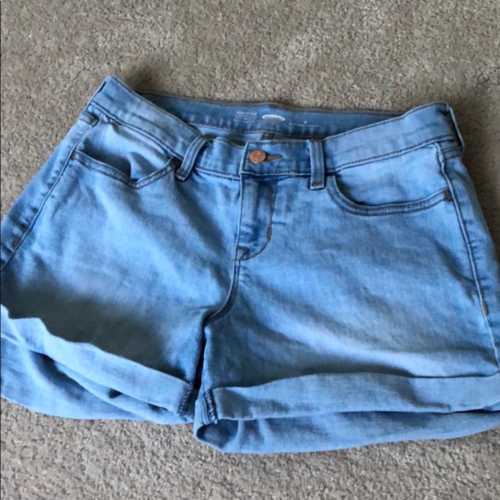 Light Wash Jean Shorts